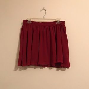 🍁Forever 21, wine colored skirt, size medium